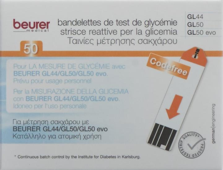 Produktbild Beurer Teststreifen für GL44 und GL50 (Teststreifen)