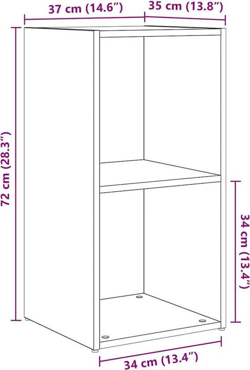 Actual product image vidaXL TV-Schränk (35 x 37 x 72 cm)