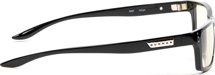 Actual product image Gunnar Gaming Glasses Riot Onyx Clear