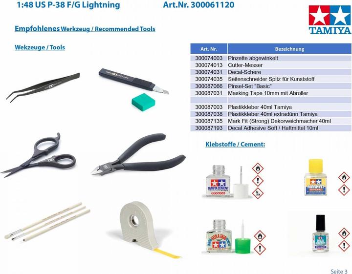 Immagine prodotto Tamiya 1/48 Lockheed P-38 F/G Lightning