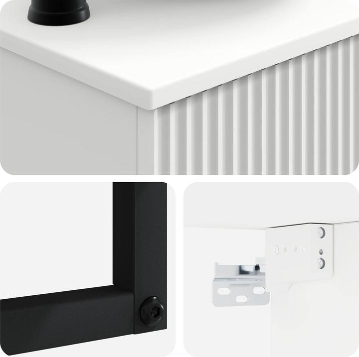 Actual product image vidaXL Wandmontiertes Waschbecken (405 mm, 410 mm)