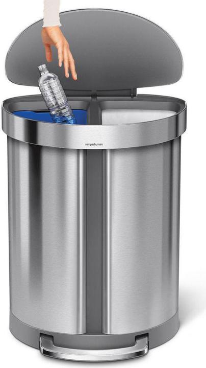Image du produit Simplehuman Poubelle 55 l, argent (55 l)