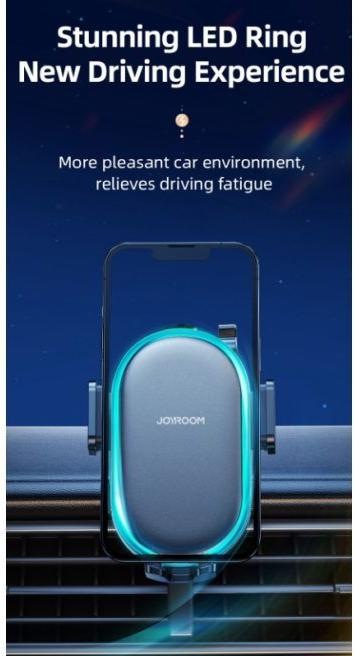 Immagine prodotto Joyroom Supporto per caricabatterie da auto wireless a doppia bobina da 15W