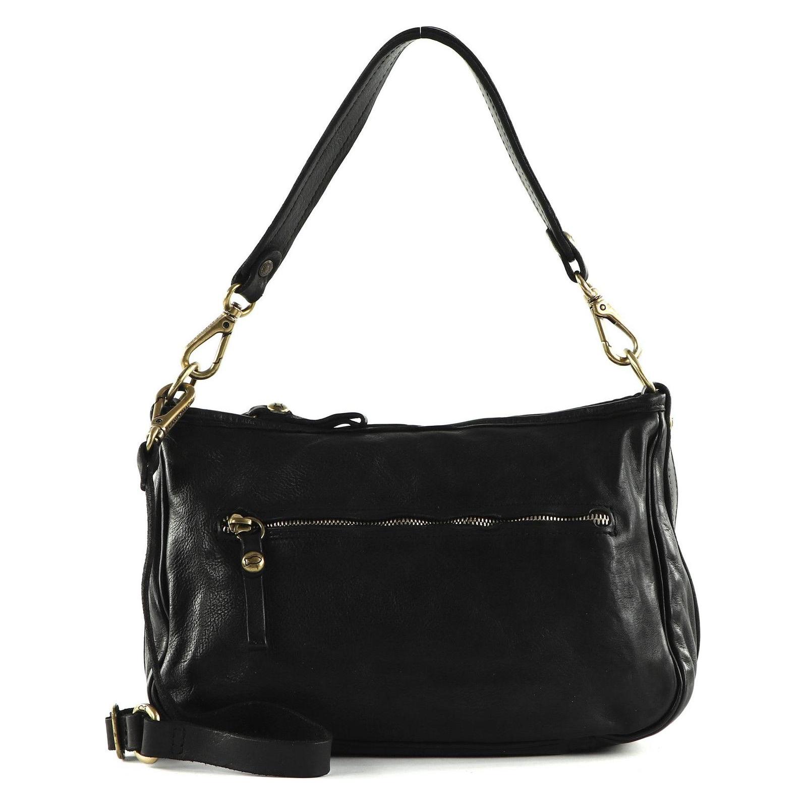 Campomaggi, Damen, Handtasche, Eracle Shoulder Bag, Schwarz
