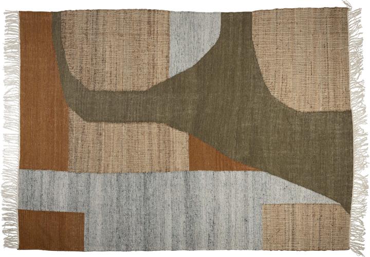 Dutchbone CARPET PAVILION 160X230 NATURAL GREEN BROWN (160 x 230 cm)