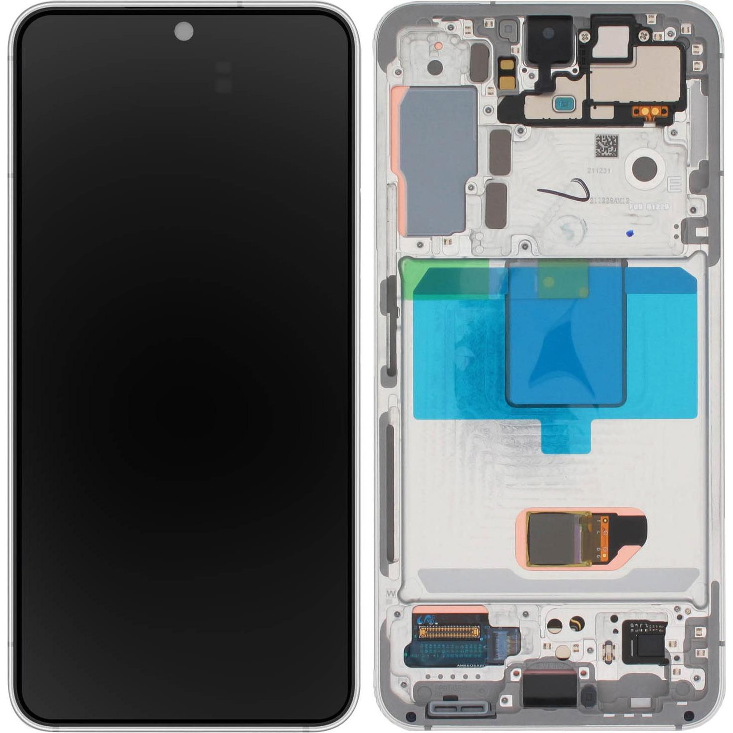 Samsung LCD-Display, Ersatzteil (Display, Galaxy S22), Mobilgerät Ersatzteile, Weiss