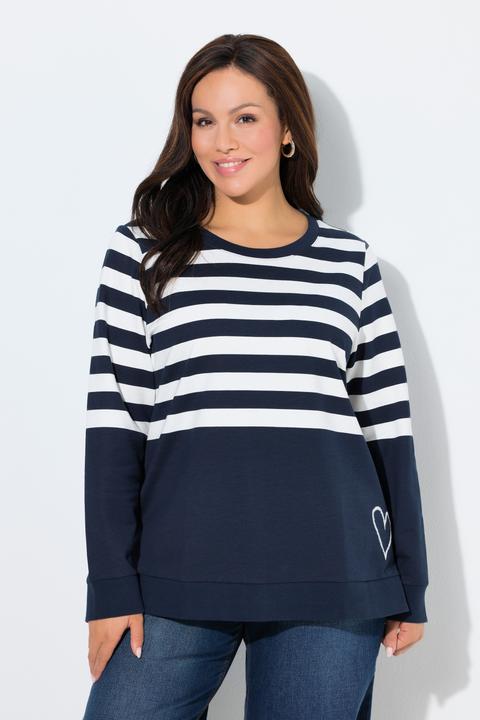 Actual product image Ulla Popken Breton Stripe Sweatshirt (42, 44)
