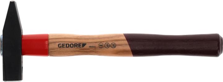 Actual product image Gedore 600 H-500 Metalworker's hammer ROTBAND-PLUS with hickory handle, 500 g (727 g)