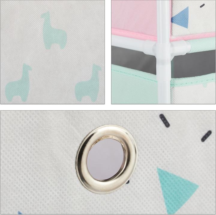 Actual product image Relaxdays Lama Children's Shelf with Boxes