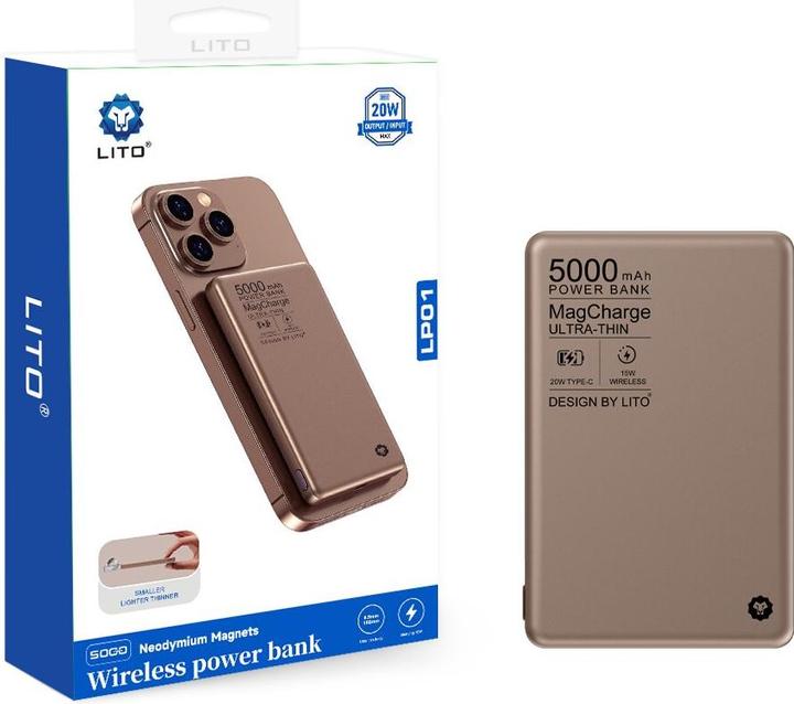 Immagine prodotto Lito LP01 Powerbank (5000 mAh, 20 W)
