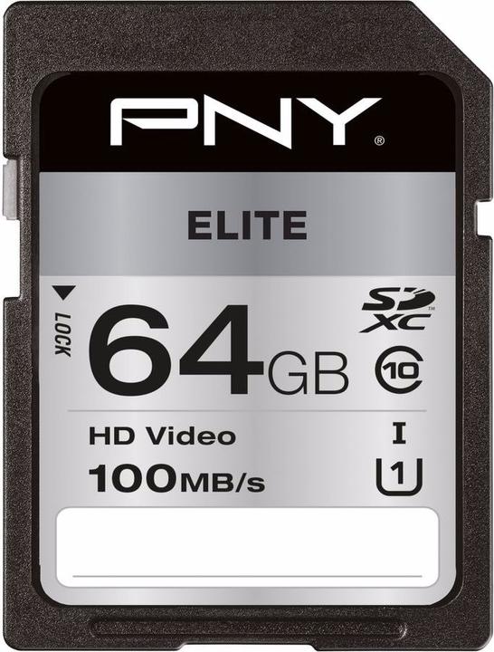Produktbild PNY Elite (64 GB, SDXC, U1, UHS-I)