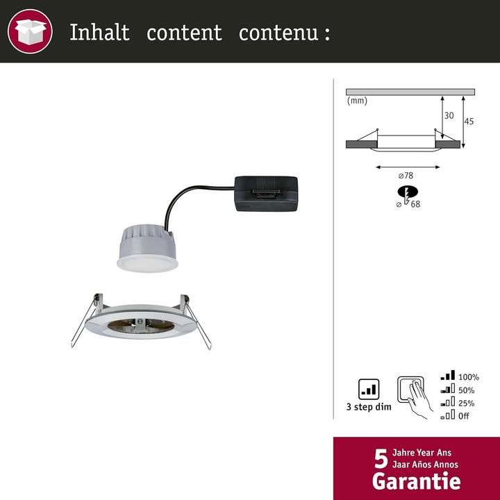 Produktbild Paulmann Einbauleuchte Nova Set (460 lm)