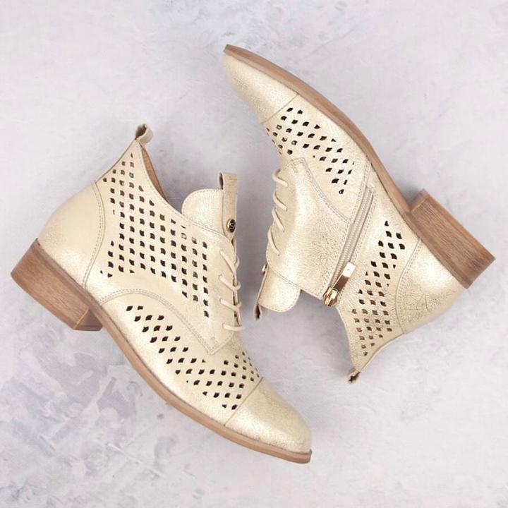 Image du produit Potocki Openwork ankle boots W WOL205 gold (36)