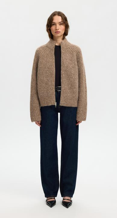 Produktbild Selected Wollmix Strickjacke mit Reissverschluss (M)