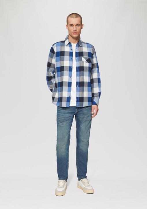 Image du produit S.Oliver Hemd Regular Fit: Kariertes Flanellhemd mit Brusttasche (S)