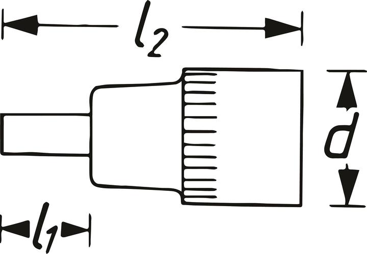 Produktbild HAZET Schlag-, Maschinenschrauber Schraubendreher-Steckschlüsseleinsatz 990S-14 ∙ Vierkant12,5 mm (…