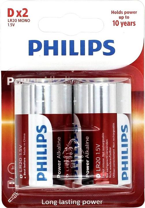 Immagine prodotto ProPlus Batterie Philips Ultra Alkaline D 2 pezzi in blister (2 pz., D)