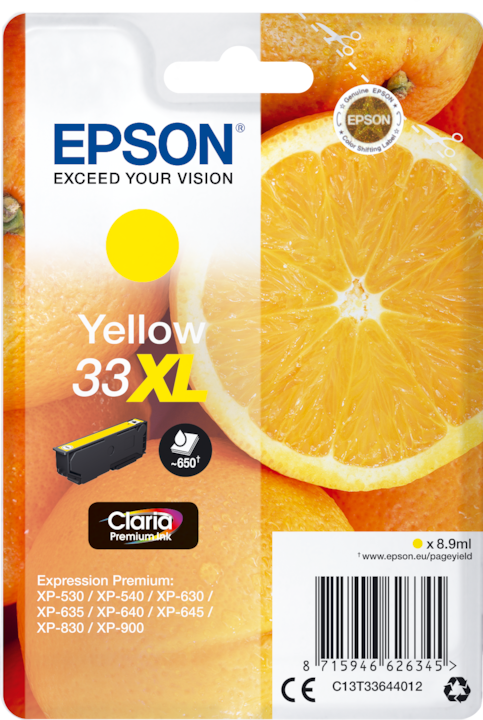 Epson 33XL Claria Premium (Y)