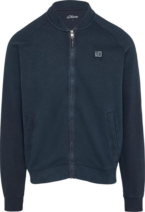Produktbild s.Oliver Sweatshirt Jacke Jacke mit Garment Dye und Raglanärmeln (M)