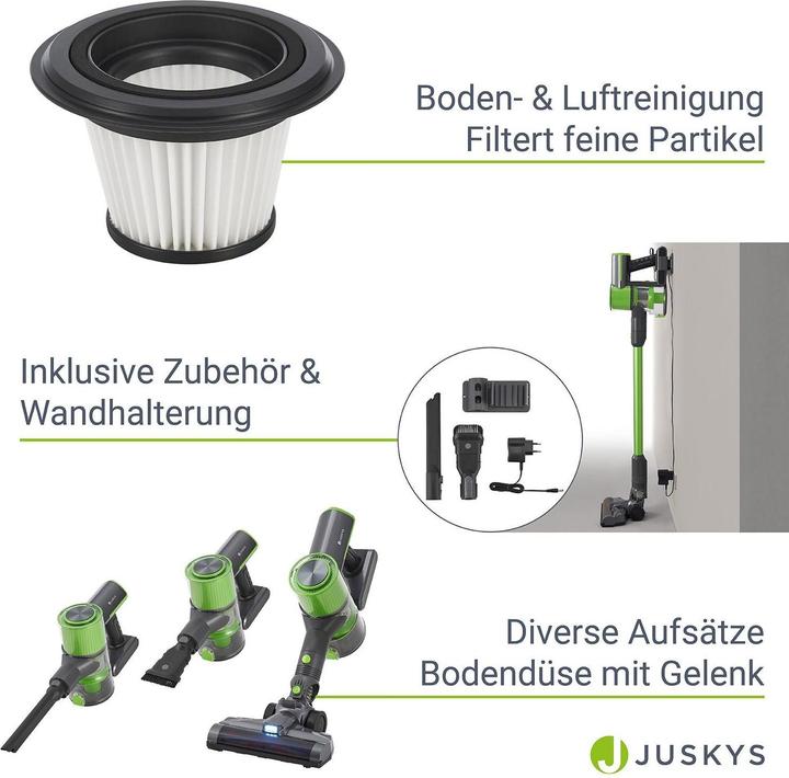 Produktbild Juskys Akkustaubsauger VC2101