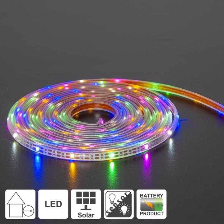 Actual product image Star Trading Solar Light Chain Strip Light (RGB, 500 cm, Outdoor)