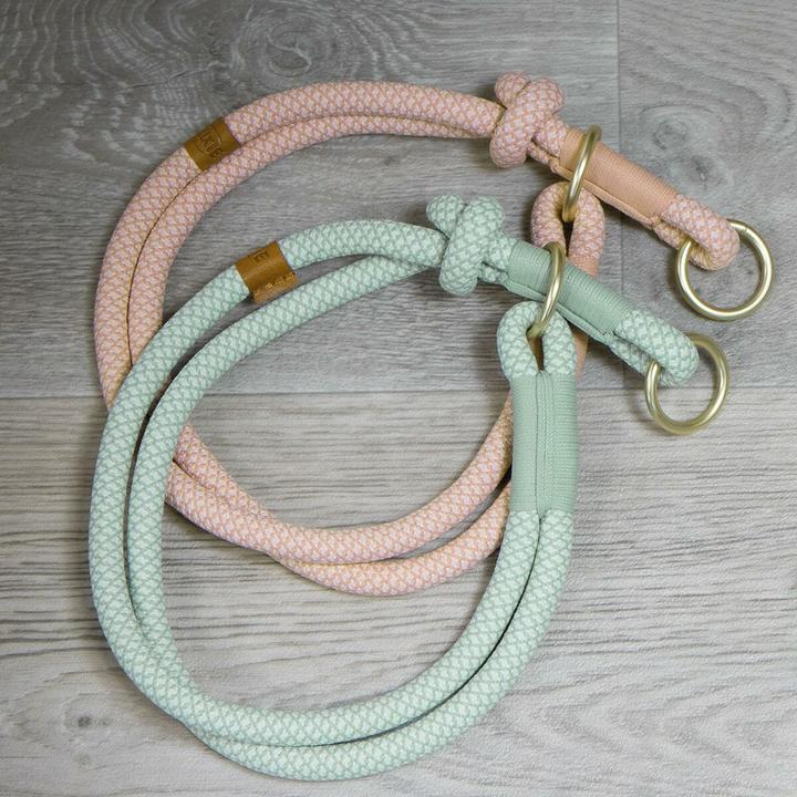Actual product image Trixie Soft Rope Pull Stop Collar S-M, 40 cm, Pink/Light Pink (M, S, Dog, Dog sport)