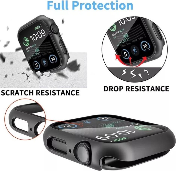 Actual product image Screenguard ClearShield Apple Watch 42mm armoured glass screen protector case
