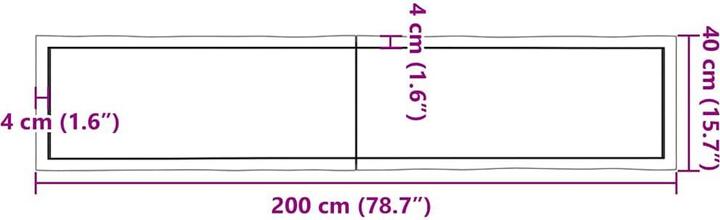 Immagine prodotto VidaXL Aneta (200 x 6 x 40 cm)