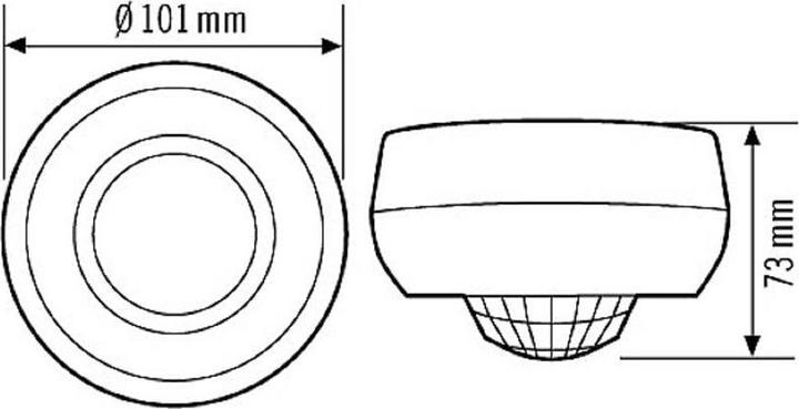 Actual product image Esylux ETSE presence detector (12 m)