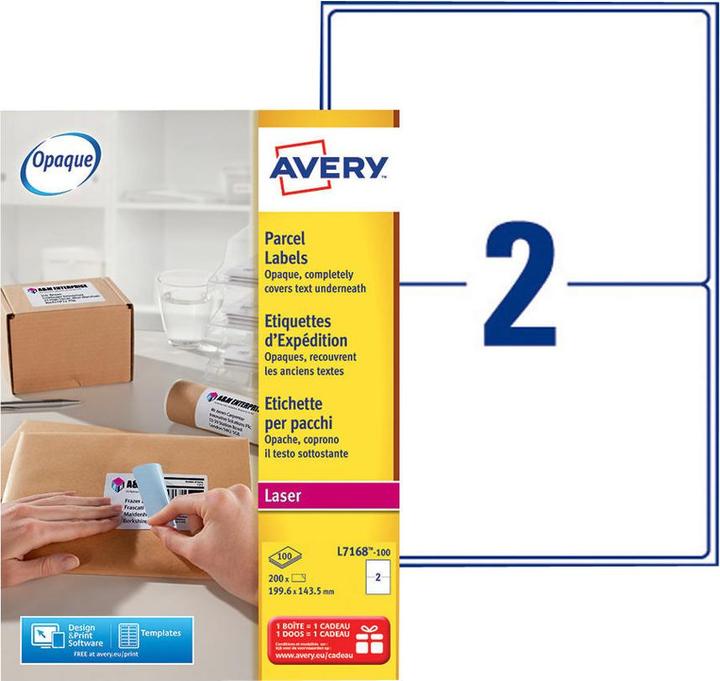 Image du produit Avery Étiquettes d'expédition opaques