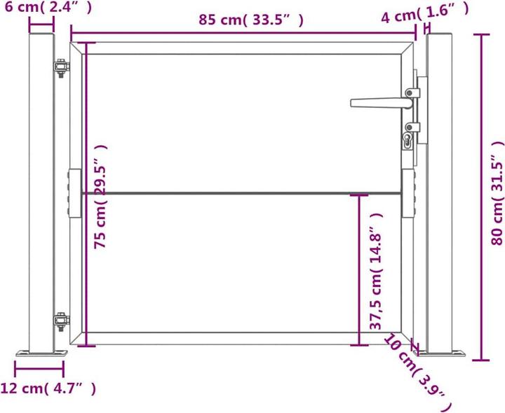 Produktbild vidaXL Gartentor