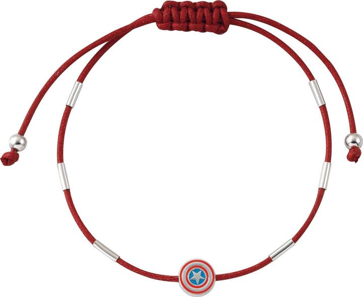 Actual product image Disney Red textile bracelet Captain America Marvel BS00064RNRL.CS (11.50 cm)