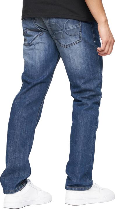Actual product image Crosshatch Mens New Techno Denim Embossed Jeans (36)