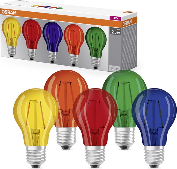 Actual product image Osram Star A DécorColor (E27, 2 W, 235 lm, 1 x, G)