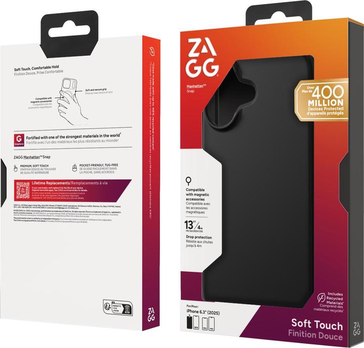 Produktbild Zagg Case für Apple iPhone 17 Manhattan Snap black (Apple iPhone 17)