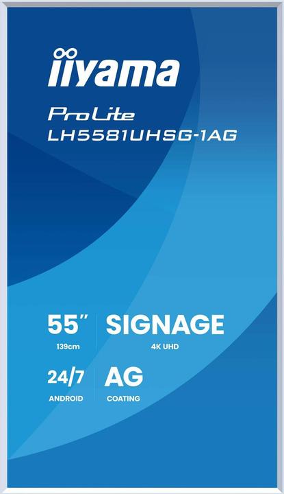 Produktbild iiyama LFD ProLite LH5581UHSG-1AG (3840 x 2160 Pixel, 54.60")