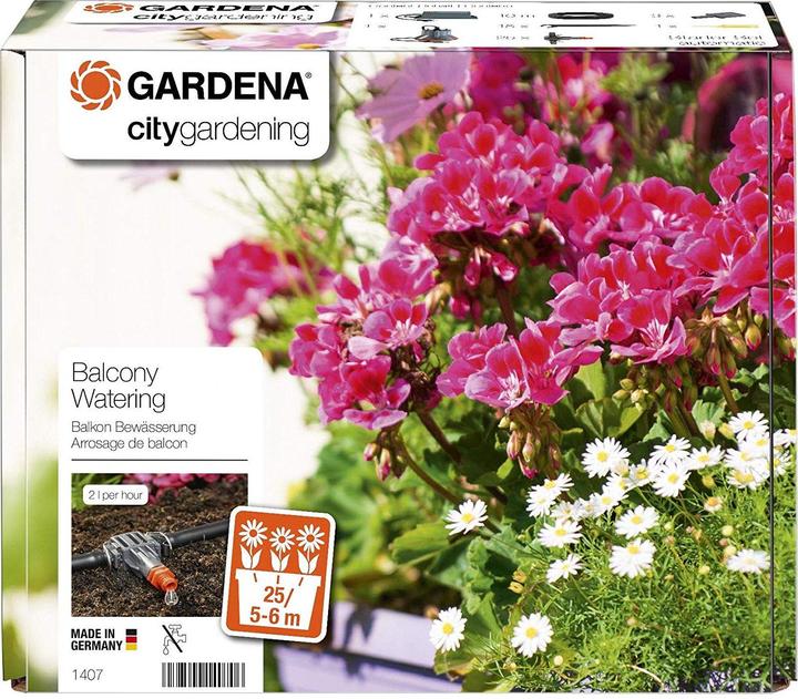 Produktbild Gardena city gardening Balkon Bewässerung (Tropfbewässerung Set)