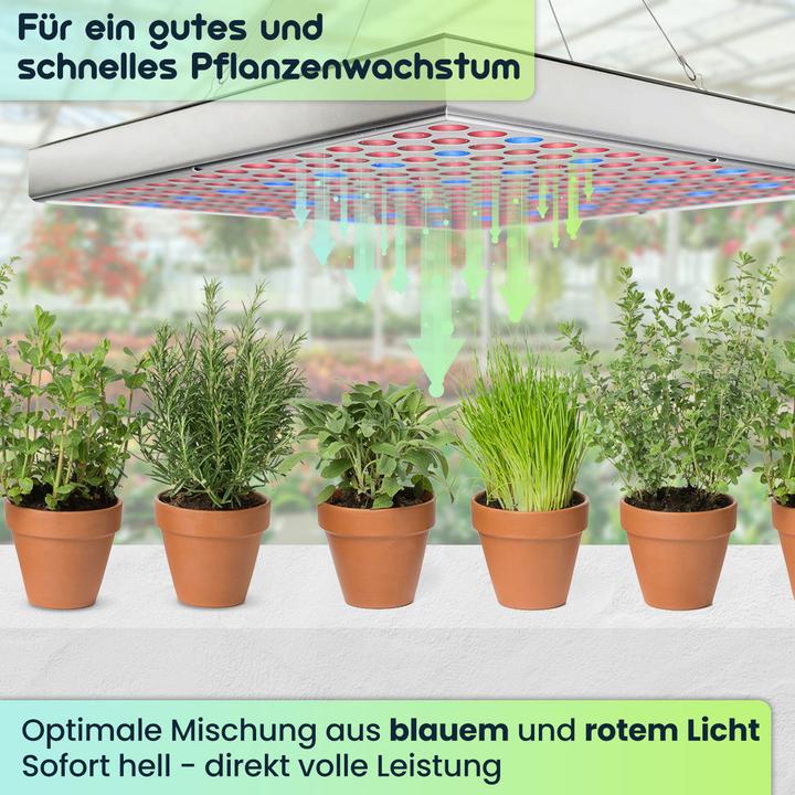 Produktbild Casativo 3er-Set Profi Pflanzen-Wachsumslampe, 225 LEDs, 250 Lm, 14 Watt (LED, 240 V)