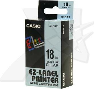 Produktbild Casio Schriftband XR (1.80 cm, Schwarz, Transparent)