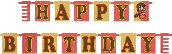 Holografische Buchstaben Fahne Happy Birthday Kunststoff Latex Karton Papier (1 Stück)