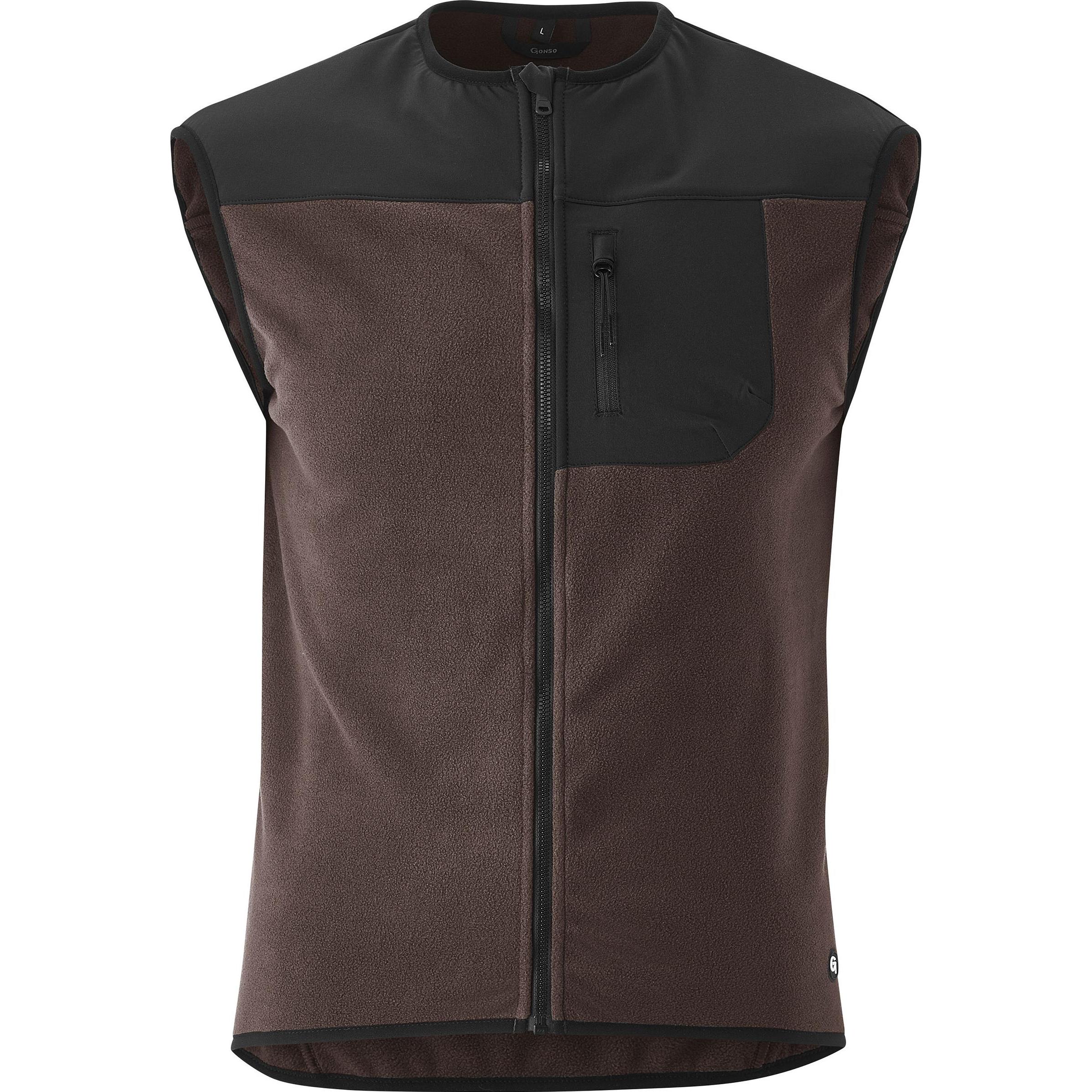 Gonso, Herren, Weste, Adventure Vest Fleece, Braun, (XXL)