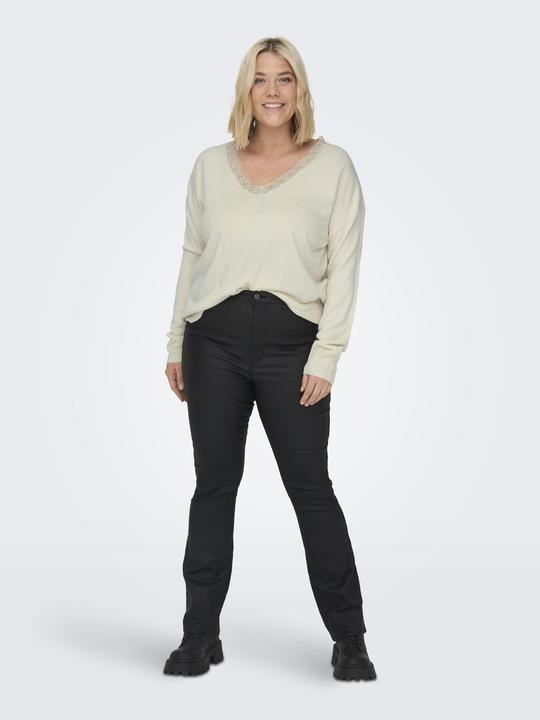 Produktbild Only Curvy V-Ausschnitt Strickpullover (M)