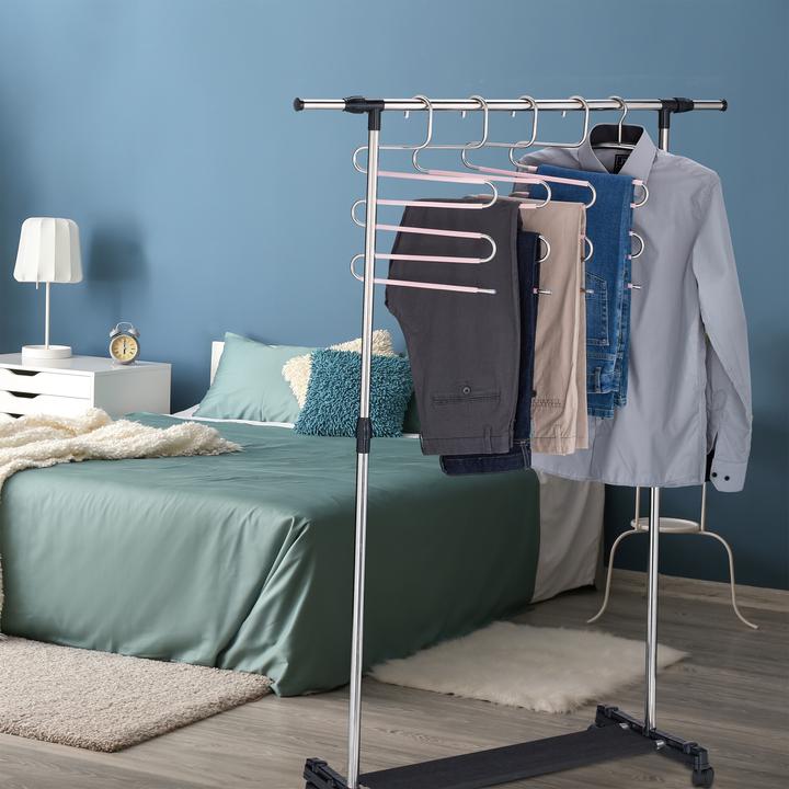 Actual product image Relaxdays 4x multiple trouser hangers (1 x)