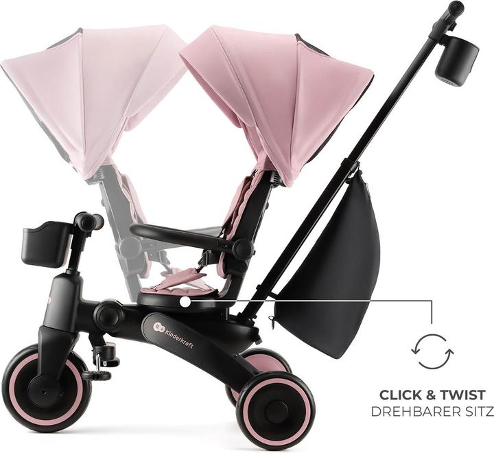 Actual product image KinderKraft Tricycle JAZZ 2 PINK