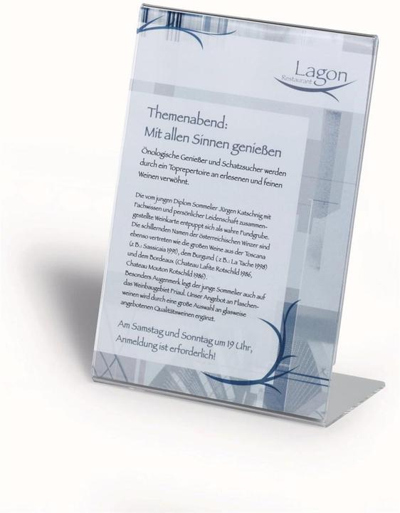 Immagine prodotto Durable Stand di presentazione A5, trasparente (A5)