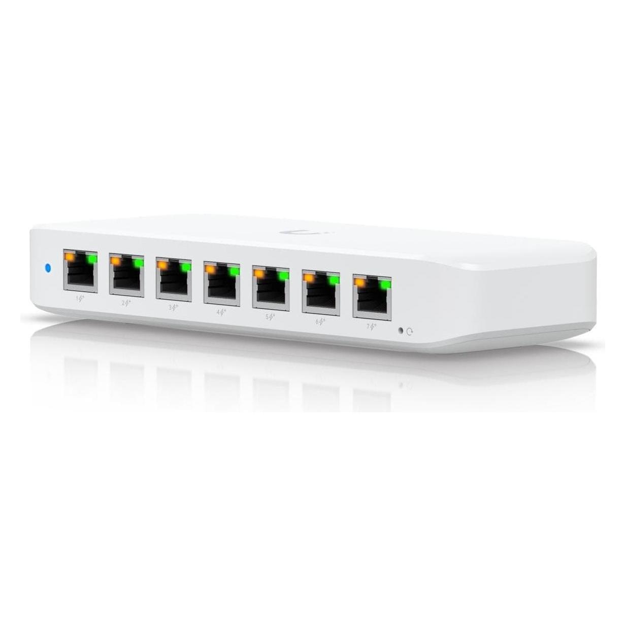 Ubiquiti Ultra 210W (8 Ports), Netzwerk Switch, Weiss