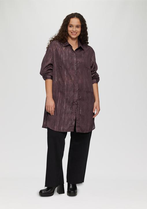 Immagine prodotto S.Oliver Bluse Transparente Long-Bluse mit Silber-Glanz (50)