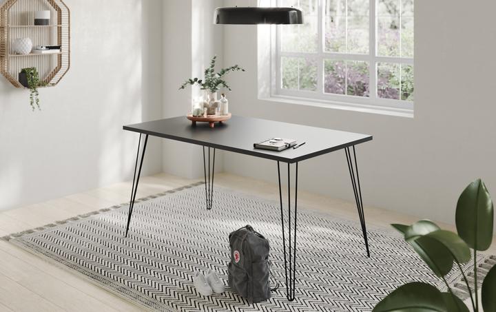 Produktbild Schildmeyer Fynn Tisch 1400 schwarz (140 x 80 x 74 cm)