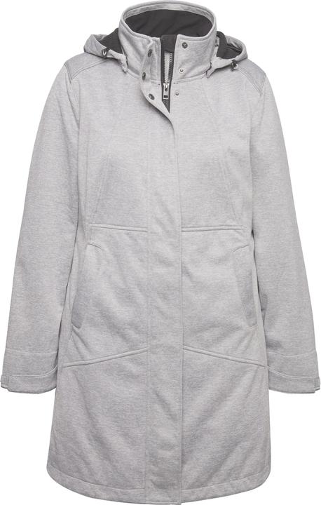 Produktbild Ulla Popken HYPRAR Softshelljacke, wasserabweisend, 2-Wege-Reissverschluss Kapuze (42, 44)