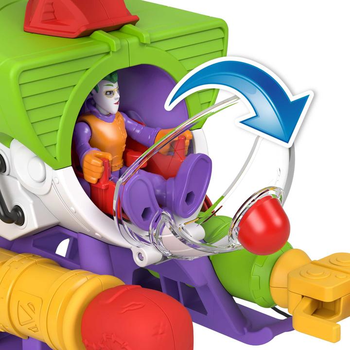 Actual product image Imaginext DC Super Friends The Joker Robo Copter